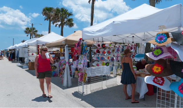 ST. AUGUSTINE ART & CRAFT FESTIVA. People checking shop